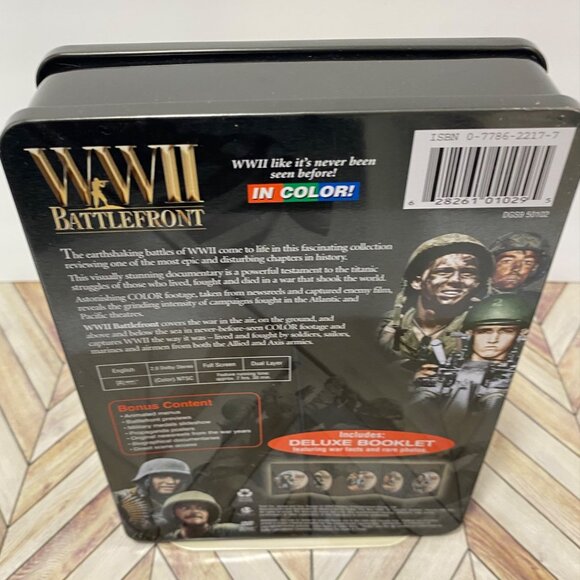 WWII Battlefront (DVD, 2011, 3-Disc Set) In color collector Tin Free shipping - Picture 3 of 7
